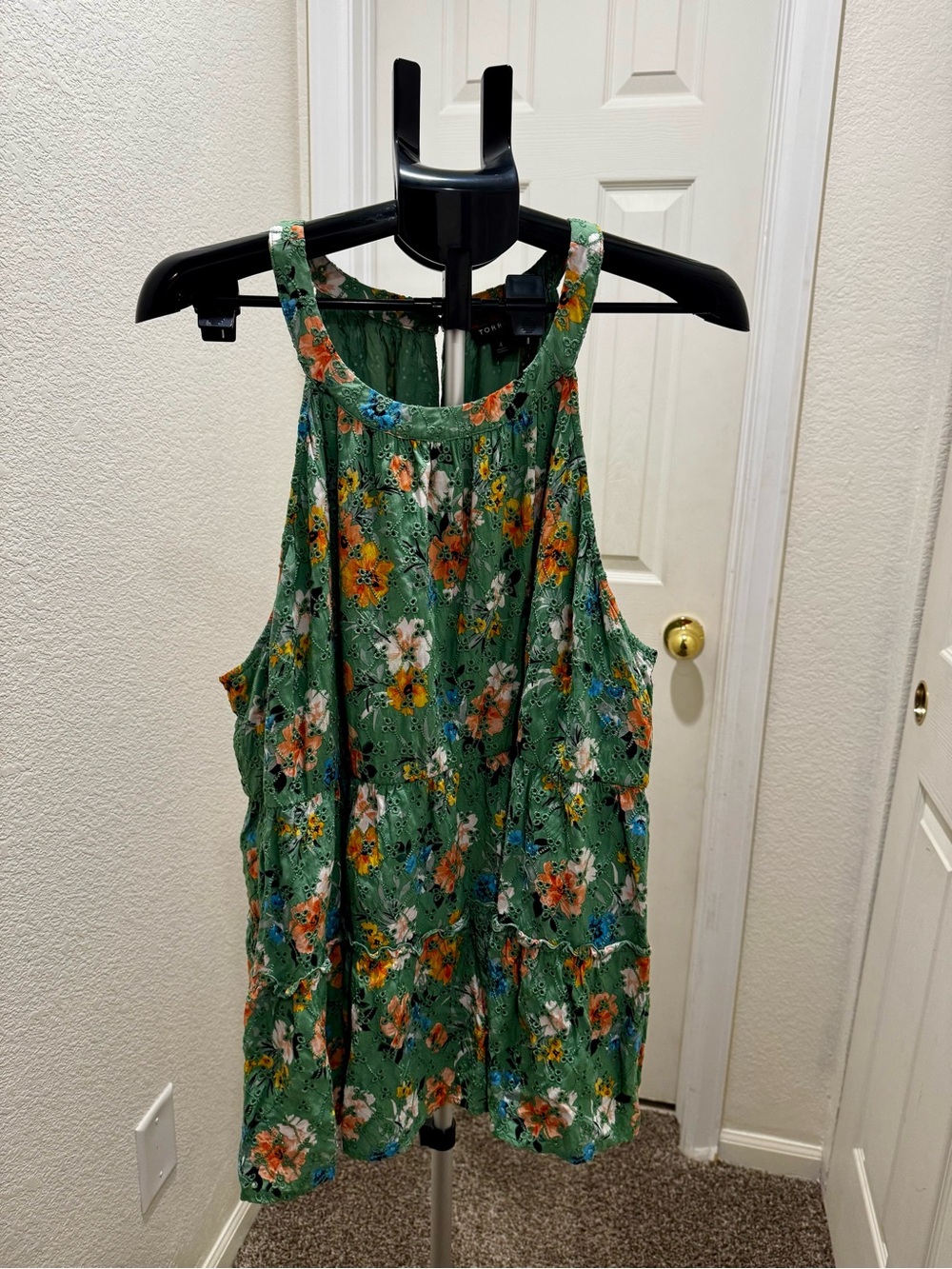 💚 Torrid | Green Floral Halter Top 4x 🧡